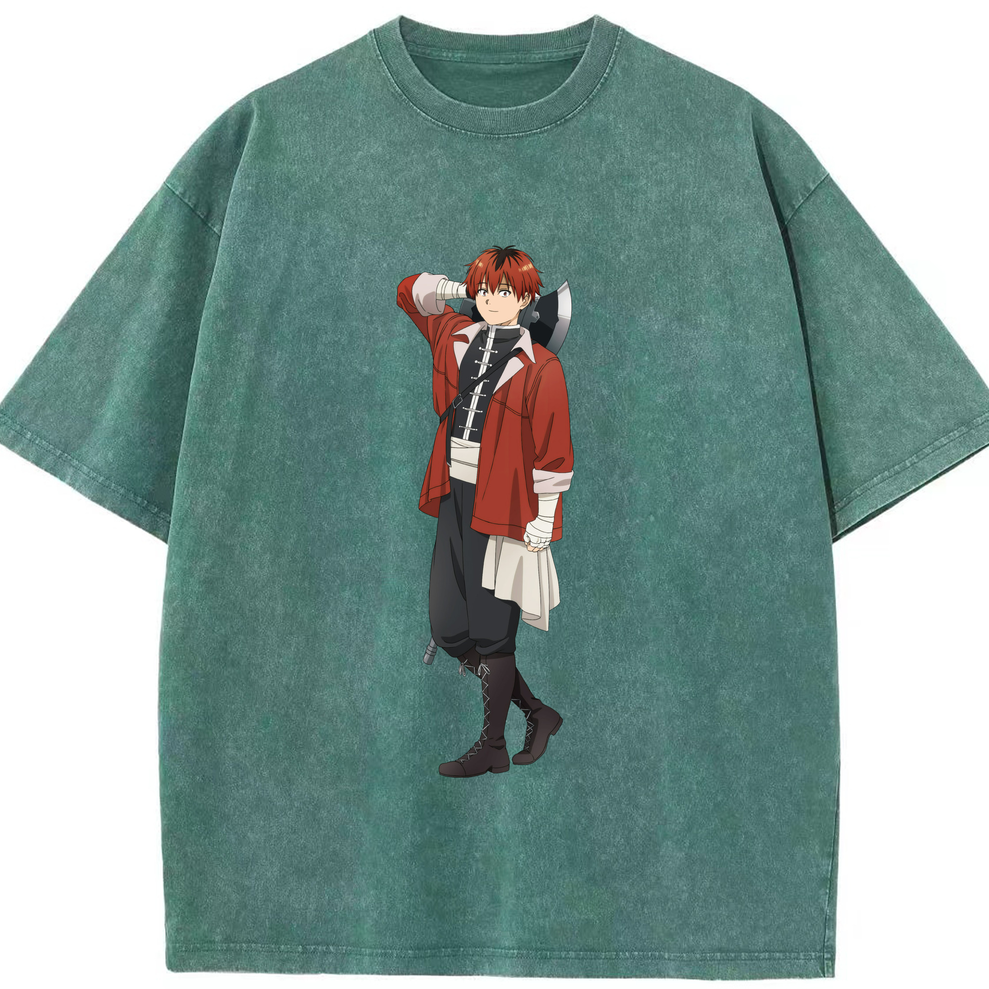 （画像用） 葬送のフリーレン Frieren 綿100% ヴィンテージ風 半袖Tシャツ（フロントプリント）